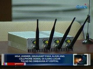 Mga jammer, ginagamit para alisin ang cellphone signal sa isang lugar tulad ng simbahan at ospital