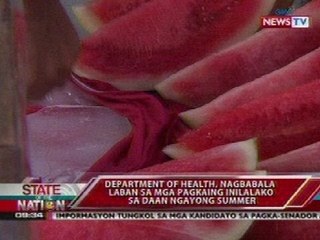 SONA: Street food na binibili, tiyaking malinis lalo ngayong tag-init