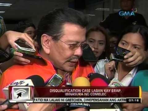 24 Oras: Disqualification case laban kay Erap, ibinasura ng comelec