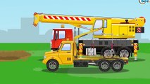Der Super Truck und das Polizeiauto in Stadt | Lernen und Bauen Lastwagen Cartoons für Kin