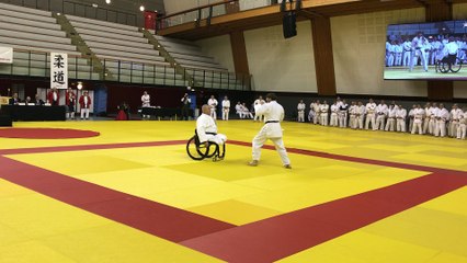 Démonstration Jujitsu Fauteuil Michel Boudon et Jean Fabien Pagano au Kagami Biraki FFJDA 2017