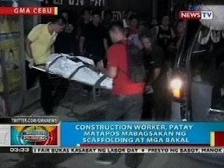 BP: Construction worker, patay matapos mabagsakan ng scaffolding at mga bakal sa Malolos, Bulacan