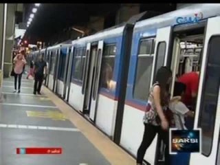 Riles ng MRT, isinailalim sa grinding para matanggal ang dumi, kalawang at baku-bako