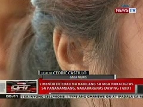 QRT: 2 menor de edad na nakaligtas sa pananambang sa Lanao del Norte, nakararanas ng takot