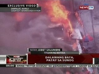 QRT: Dalawang bata, patay sa sunog (Sampaloc, Manila)