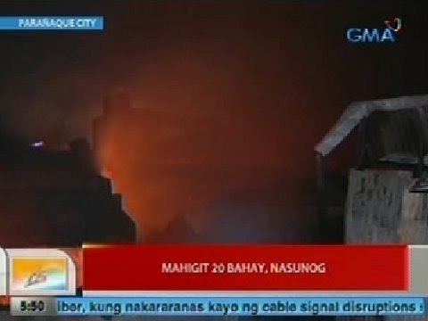 UB: Mahigit 20 bahay sa Parañaque City, nasunog