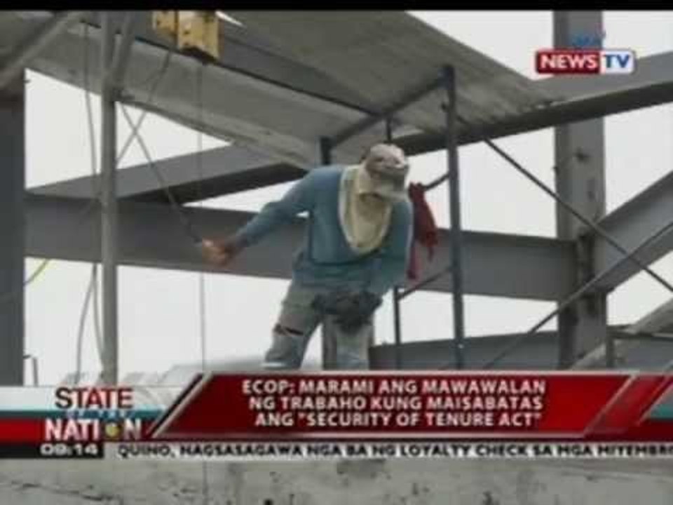 Labor groups, hiniling kay PNoy na gawing 'urgent' ang pagsasabatas ng 'Security of Tenure Act'
