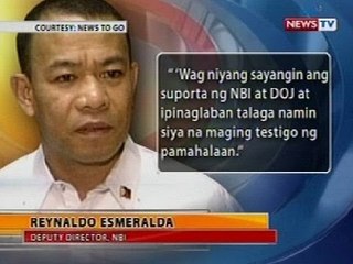 BT: NBI Deputy Dir. Esmeralda, nakiusap kay Mancao na sumuko na