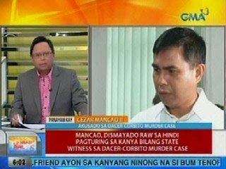UB: Panayam kay Cezar Mancao II, akusado sa Dacer-Corbito murder case