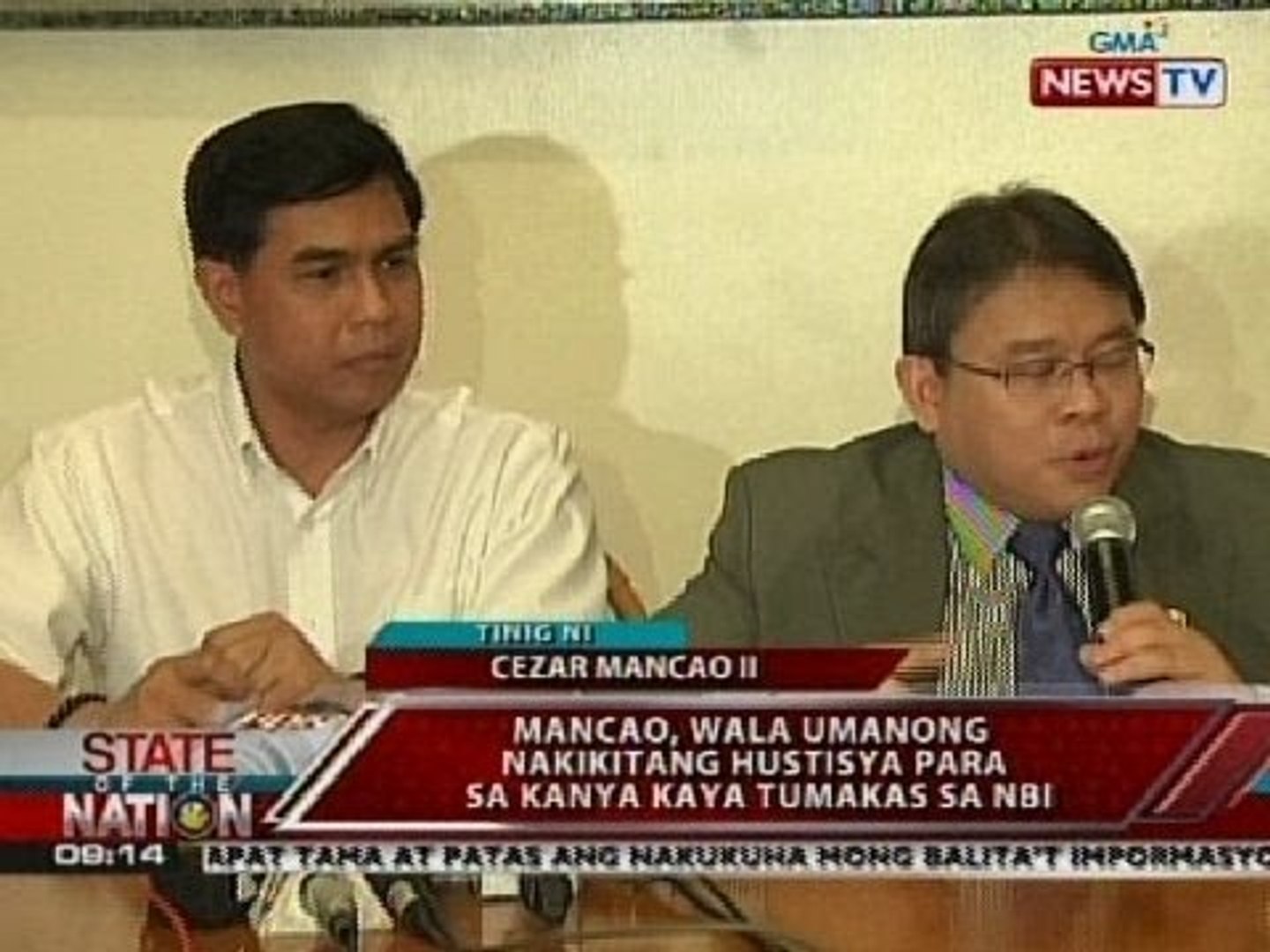 SONA: Phone interview ni Jessica Soho kay Cezar Mancao II