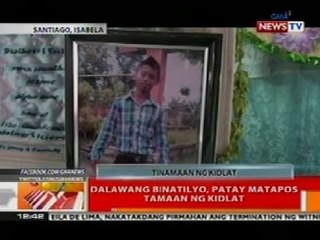 BT: 2 binatilyo sa Isabela, patay nang tamaan ng kidlat