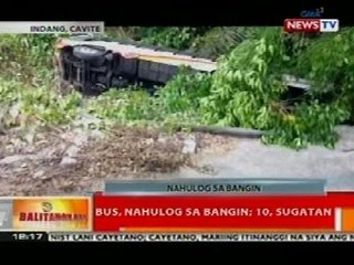 BT: Bus sa Indang, Cavite, nahulog sa bangin