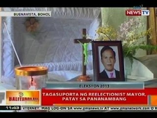 Download Video: BT: Tagasuporta ng reelectionist mayor sa Bohol, patay sa pananambang