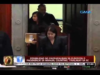 Posibilidad ng pagpapaliban sa Eleksyon o pagbabalik sa manual counting, tinalakay sa SC