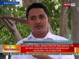 BT: Driver sa Cebu, binigyan ng malaking tip ni Kris Aquino nang makausap kaugnay sa eleksyon