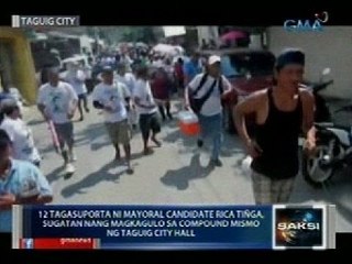 Saksi: 12 tagasuporta ni Rica Tinga, sugatan nang magkagulo sa compound mismo ng Taguig City Hall