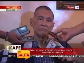 KB: Tapat ng bahay ni dating DOJ Sec. Gonzalez, hinagisan ng granada