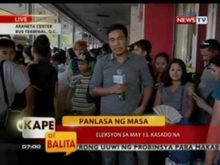 KB: Panlasa ng Masa: Eleksyon sa May 13, kasado na