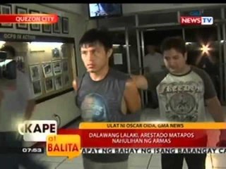 KB: 2 lalaki sa QC, arestado matapos mahulihan ng armas