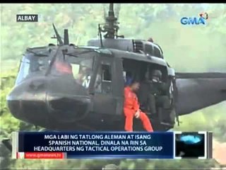 Saksi: Mga labi ng limang nasawi sa phreatic explosion ng Mayon Volcano, naibaba na mula sa bulkan