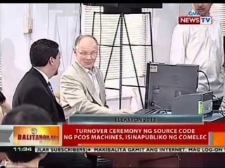 BT: Turnover ceremony ng source code ng PCOS machines, isinapubliko ng Comelec