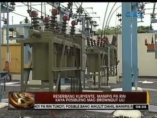 24 Oras: Reserbang kuryente, manipis pa rin kaya posibleng mag-brownout uli