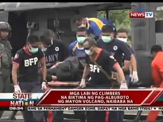 SONA: Labi ng limang nasawi sa pag-aalburoto ng Bulkang Mayon, naibaba na