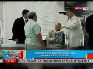 BP: Source code ng PCOS machines, hawak na ng Comelec