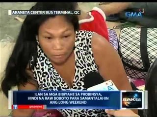 Saksi: Mga boboto sa probinsiya, dumagsa sa Araneta Center Bus Terminal