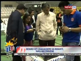 NTG: Board of canvassers sa Makati, nag-reconvene