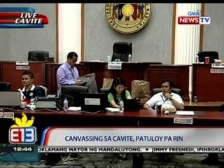 BT: Canvassing sa Cavite, patuloy pa rin