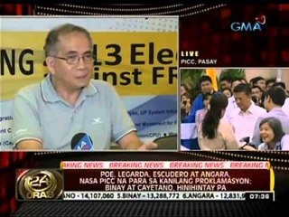 24 Oras: Mabagal na canvassing, bunsod daw ng mahinang signal para sa transmission
