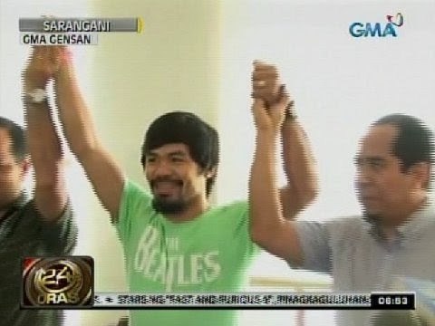 24 Oras: Sarangani Rep. Manny Pacquiao at incoming Vice Gov. Jinkee Pacquiao, naiproklama na