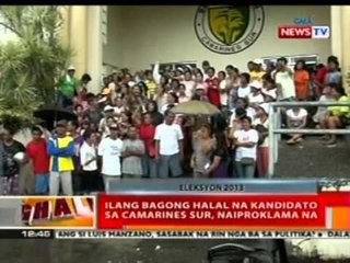 BT: Ilang bagong halal na kandidato sa Camarines Sur, naiproklama na
