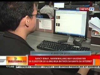 BT: Nancy Binay, naniniwalang may kaugnayan sa eleksyon 2016 ang mga batikos sa kanya sa internet
