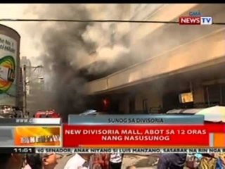 BT: New Divisoria mall, abot sa 12 oras nang nasusunog