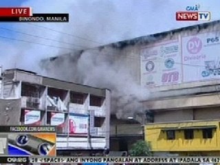 NTG: Isang mall sa Binondo, Manila, nasunog