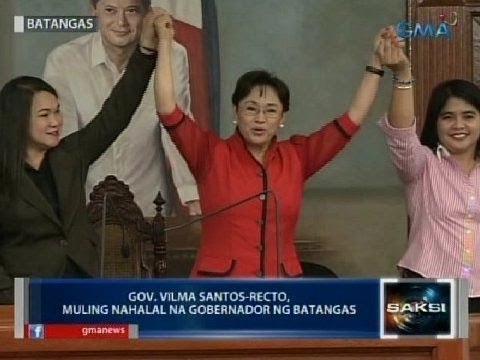 Saksi: Reelected Batangas Gov. Vilma Santos-Recto, wala pa raw plano sa 2016 elections