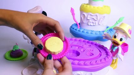 Minnie Mouse BowTique Play Doh Cake Mountain Make Cakes Cookies Lollipops Desserts Play Dough