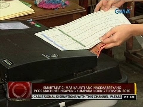 Smartmatic: Mas kaunti ang nagkaaberyang PCOS Machines ngayon kumpara noong Eleksyon 2010
