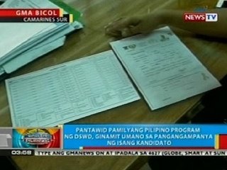 BP: 4P's ng DSWD, ginamit umano sa pangangampanya ng isang kandidato