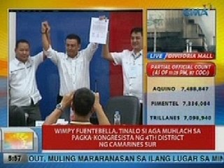 UB: Wimpy Fuentebella, tinalo si Aga Muhlach sa pagka-kongresista ng 4th district ng CamSur