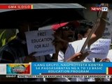 BP: Ilang grupo sa Iloilo, nagprotesta kontra sa  pagsasabatas ng K-12 Basic Education Program