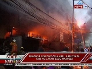 SONA: New Divisoria Mall, halos 24 oras nang nasusunog