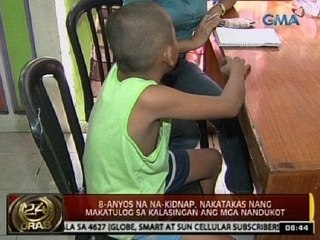 24 Oras: 8-anyos na na-kidnap, nakatakas nang makatulog sa kalasingan ang mga nandukot