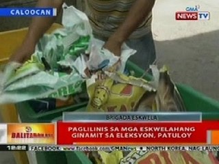 BT: Paglilinis sa mga eskwelahang ginamit sa eleksyon sa Caloocan, patuloy