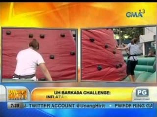Unang Hirit: UH Barkada Challenge: Inflatable Mountain Climbing
