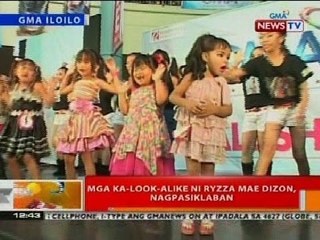 BT: Mga ka-look-alike ni Ryzza Mae Dizon, nagpasiklaban sa Iloilo