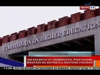 BT: 300 kolehiyo at unibersidad, pinayagang magtaas ng matrikula ngayong pasukan