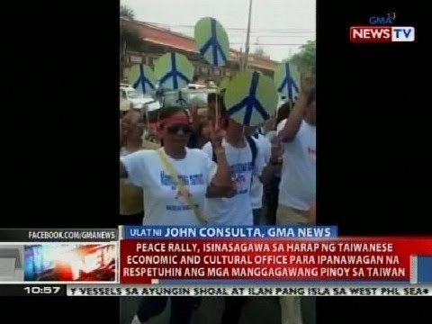 NTL: Peace Rally, isinasagawa sa harap ng Taiwanese Economic and Cultural Office sa Makati